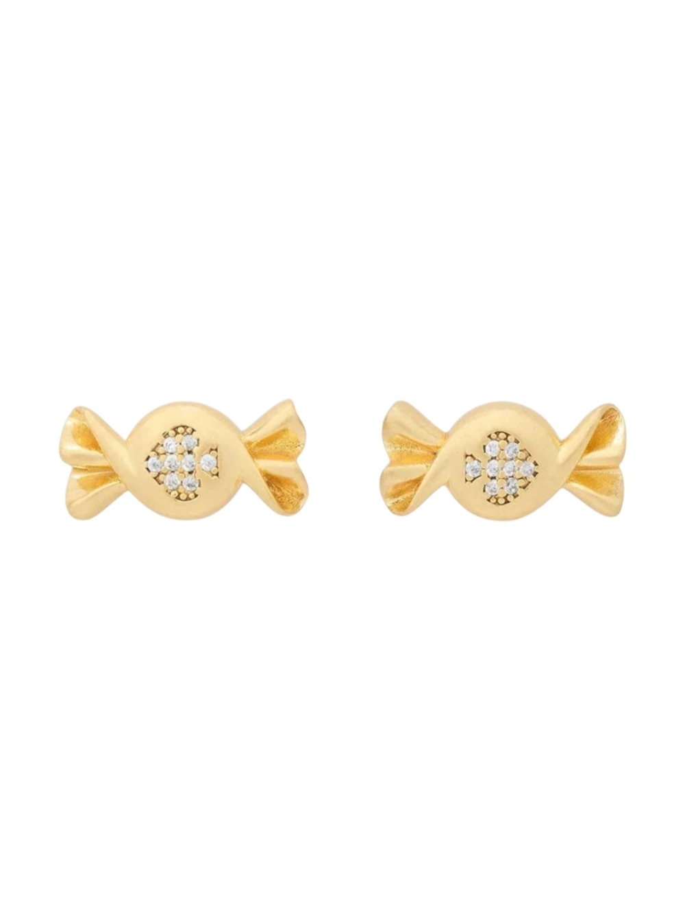 Kate Spade Treat Yourself Candy Goldtone Stud Earrings
